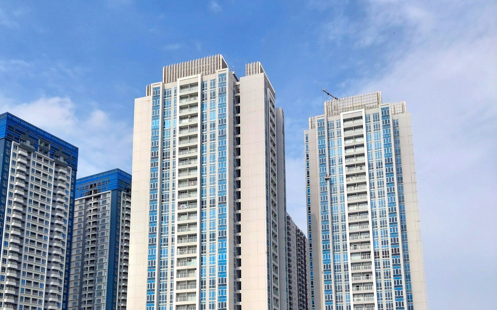 A group of high-rise condominium towers